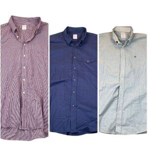 Brooks Brothers 346 Mens Shirt Size XXL Lot of 3 Long Sleeve Button-Down Casual